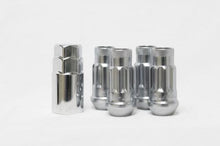 Cargar imagen en el visor de la galería, Wheel Mate 14x1.50 Monster Lug Satin Silver Locking Lug Nut  - Set of 4