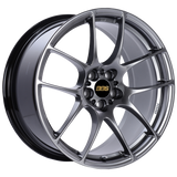 BBS RF 18x9 5x114.3 ET48 Diamond Black Wheel -82mm PFS/Clip Required