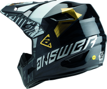 Cargar imagen en el visor de la galería, Answer AR3 Ronin Helmet Black/White/Gold - Small