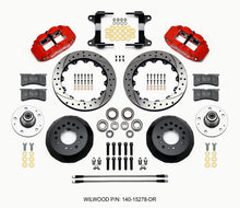 Cargar imagen en el visor de la galería, Wilwood Narrow Superlite 6R Front Hub Kit 12.88in Drill Red 82-92 Camaro//Firebird