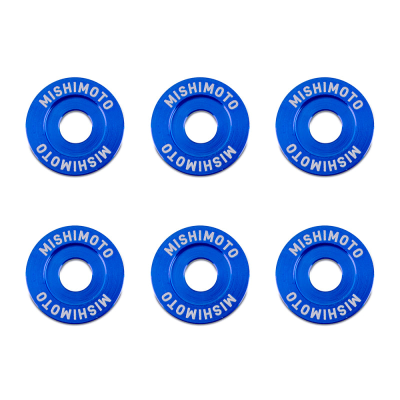 Mishimoto Large Fender Washer Kit (6pcs) - Blue