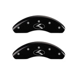 MGP 2 Caliper Covers Engraved Front Circle K/Kia Black Finish Silver Char 2018 Kia Rio
