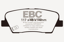 Cargar imagen en el visor de la galería, EBC 06-09 Hyundai Entourage 3.8 Ultimax2 Rear Brake Pads