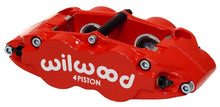 Cargar imagen en el visor de la galería, Wilwood Caliper-Narrow Superlite 4R - Red 1.12/1.12in Pistons 0.81in Disc