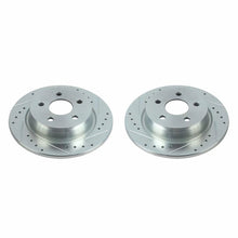 Cargar imagen en el visor de la galería, Power Stop 18-20 Ford Transit Connect Rear Evolution Drilled &amp; Slotted Rotors - Pair