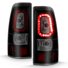 Cargar imagen en el visor de la galería, ANZO 2003-2006 Chevy Silverado 1500 LED Taillights Plank Style Black w/Smoke Lens