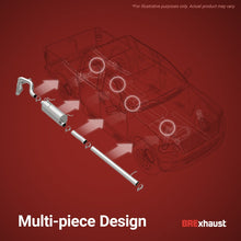 Load image into Gallery viewer, BRExhaust 96-98 EL Civic Exhaust Kit