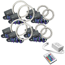 Cargar imagen en el visor de la galería, Oracle Vector Jeep Wrangler JK Grille Halo Kit - ColorSHIFT w/ Simple Controller