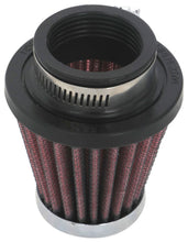 Cargar imagen en el visor de la galería, K&amp;N Universal Round Tapered Chrome Filter 1.563in Flange ID x 3in Base OD x 2in Top OD x 3in H