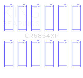 King Engine Bearings BMW S50B30 (Size .026) Connecting Rod Bearings (Set of 6)