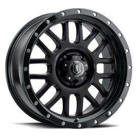 ICON Alpha 20x9 / 6x5.5 / 16mm / 5.625in BS Gloss Black Wheel