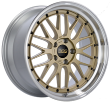 Load image into Gallery viewer, BBS LM 20x10 5x120 ET20 PFS Gold Center Diamond Cut Lip Wheel - 82mm PFS/Clip Required