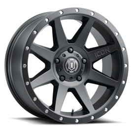 ICON Rebound 20x9 / 6x5.5 / 16mm / 5.625in BS Satin Black Wheel