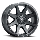 ICON Rebound 20x9 / 6x5.5 / 16mm / 5.625in BS Satin Black Wheel