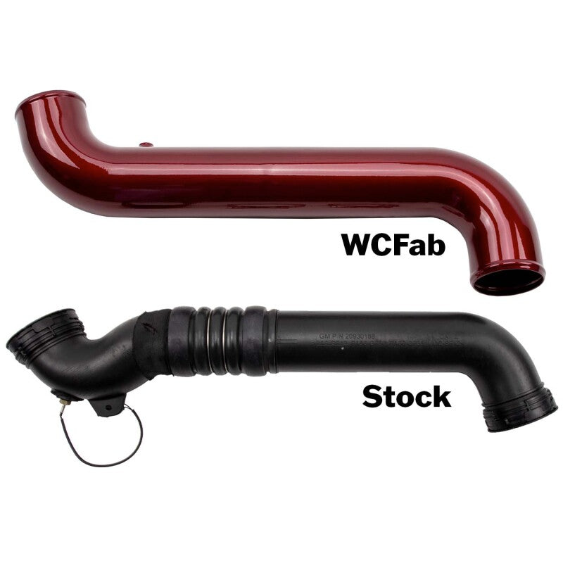 Wehrli 11-16 Duramax LML Passenger Side 3.5 in. Intercooler Pipe - Bronze Chrome