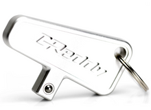 Load image into Gallery viewer, GReddy 3/8in Drive Master Switch Keychain - Silver