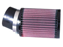 Cargar imagen en el visor de la galería, K&amp;N Filter Universal Rubber Round Straight Filter 20 Deg Angled 2-7/16in Flange 3-3/4in OD 5in H