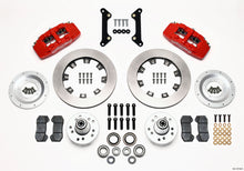 Cargar imagen en el visor de la galería, Wilwood Dynapro 6 Front Hub Kit 12.19in Red 70-78 Camaro