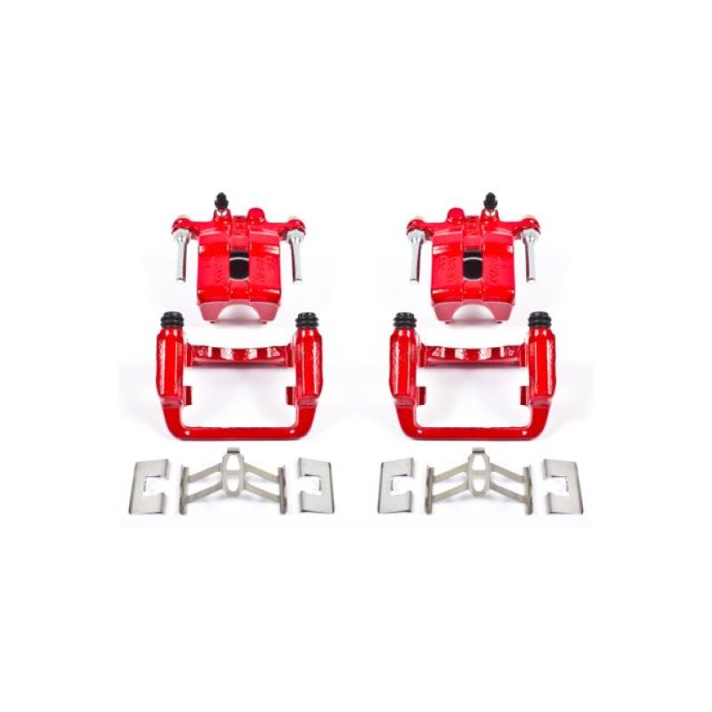 Power Stop 99-04 Acura RL Rear Red Calipers w/Brackets - Pair