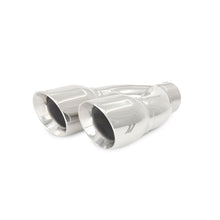 Cargar imagen en el visor de la galería, Mishimoto Universal Steel Muffler Tip 2.5in Inlet Dual Y Polished