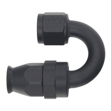 Cargar imagen en el visor de la galería, DeatschWerks 8AN Female Swivel 180-Degree Hose End PTFE (Incl Olive Insert) - Anodized Matte Black