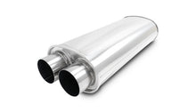 Cargar imagen en el visor de la galería, Vibrant Streetpower Oval Muffler 3.0in Dual Inlet/Outlet 18in Body Length