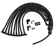 Cargar imagen en el visor de la galería, Moroso Chevrolet Small Block (w/Jesel) Ignition Wire Set - Ultra 40 - Sleeved - 90 Degree - Black