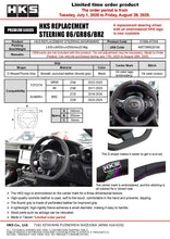 Cargar imagen en el visor de la galería, HKS Subaru BRZ ZN(D)8/ZN(C)6E Replacement Steering Wheel