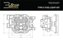 Cargar imagen en el visor de la galería, Diode Dynamics SS3 Sport Type X Kit ABL - White SAE Fog
