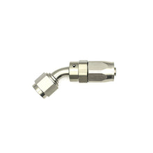 Cargar imagen en el visor de la galería, DeatschWerks 6AN Female Swivel 45-Degree Hose End CPE - Anodized Matte Black