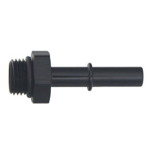 Cargar imagen en el visor de la galería, DeatschWerks 6AN ORB Male to 5/16in Male EFI Quick Connect Adapter - Anodized Matte Black