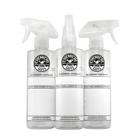 Chemical Guys Secondary Container Dilution Bottle With Professional Standard Sprayer - 16oz (3 Pack)