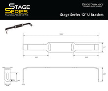 Cargar imagen en el visor de la galería, Diode Dynamics Stage Series 12 In U Bracket (Single)