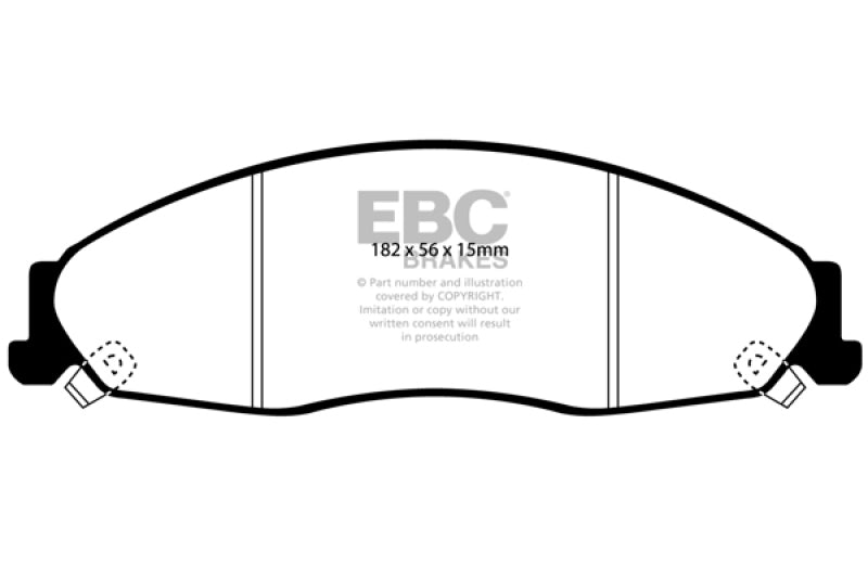 EBC 02-05 Cadillac CTS 2.6 Yellowstuff Front Brake Pads