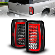 Cargar imagen en el visor de la galería, ANZO 00-06 Chevrolet Tahoe / GMC Yukon Full LED Taillights w/ Lightbar Black Housing/Clear Lens