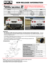 Cargar imagen en el visor de la galería, HKS SUPER TURBO MUFFLER TI BNR32 RB26DETT