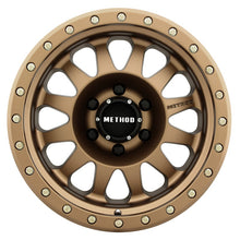 Cargar imagen en el visor de la galería, Method MR304 Double Standard 16x8 0mm Offset 6x5.5 108mm CB Method Bronze Wheel