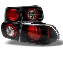 Cargar imagen en el visor de la galería, Spyder Honda Civic 92-95 2/4DR Euro Style Tail Lights Black ALT-YD-HC92-24D-BK