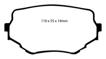 Load image into Gallery viewer, EBC 99-05 Suzuki Grand Vitara 2.5 Greenstuff Front Brake Pads