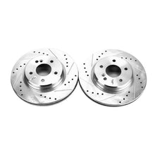 Cargar imagen en el visor de la galería, Power Stop 05-06 Chrysler Crossfire Rear Evolution Drilled &amp; Slotted Rotors - Pair