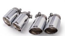 Load image into Gallery viewer, Remus 2014 BMW X4 F26 84mm Angled/Angled Rolled Edge Chrome Tail Pipe Set (Quad Tips)