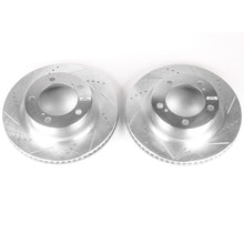Cargar imagen en el visor de la galería, Power Stop 08-11 Lexus LX570 Front Evolution Drilled &amp; Slotted Rotors - Pair