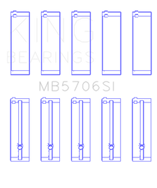 King Engine Bearings Hyundai i30 G4FC (Size +0.75mm) Main Bearing Set