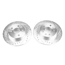 Cargar imagen en el visor de la galería, Power Stop 17-19 Chevrolet Bolt EV Rear Evolution Drilled &amp; Slotted Rotors - Pair