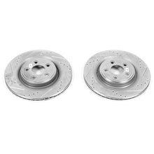 Cargar imagen en el visor de la galería, Power Stop 06-08 Jaguar S-Type Rear Evolution Drilled &amp; Slotted Rotors - Pair
