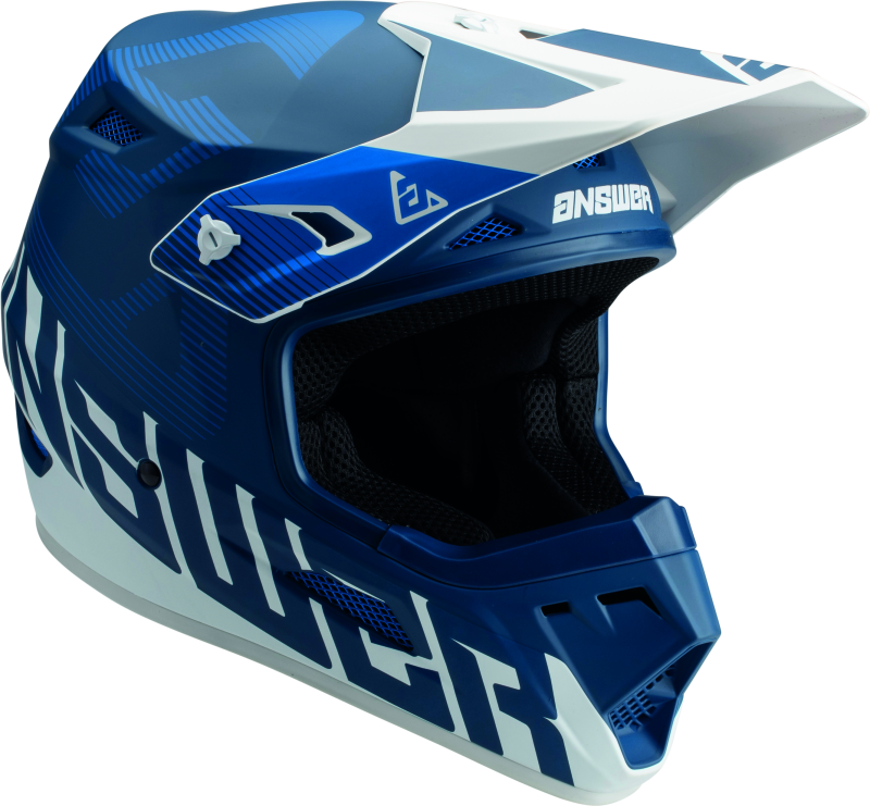 Answer AR1 V2 Bold Helmet Blue/White Youth - Small