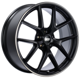 BBS CI-R 19x9 5x120 ET48 Satin Black Polished Rim Protector Wheel -82mm PFS/Clip Required