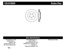 Cargar imagen en el visor de la galería, StopTech Power Slot 05-10 Mustang GT V8-4.6L Front Right Drilled Rotor