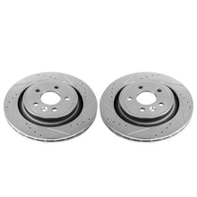 Cargar imagen en el visor de la galería, Power Stop 11-18 Volvo S60 Rear Evolution Drilled &amp; Slotted Rotors - Pair