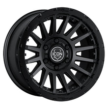 Cargar imagen en el visor de la galería, ICON Recon Pro 18x9 6 x 5.5 25mm Offset 6in BS 95.1mm Bore Satin Black Wheel